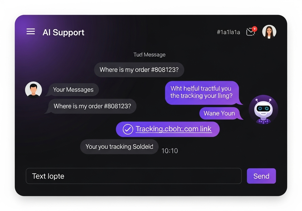 E-commerce support chat